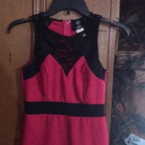 Pink and black Deb dress